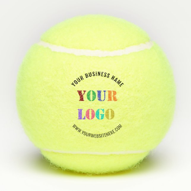 Custom Your Logo Text Personalized Tennis Balls (Back)