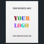 Custom Your Logo Text Promotional Business Flyer<br><div class="desc">Custom Colours and Fonts - Design Your Own Personalized Flyers with Your Company Logo and Text Promotional Business Flyer / Gift - Add Your Logo / Image or QR Code - Photo / and Text - Name / Information / More - Resize and move elements with Customization tool. Choose /...</div>
