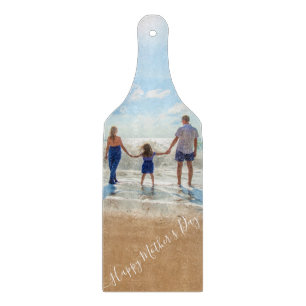Custom Your Mom Photo Cutting Board with Text