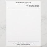 Custom Your Name Address Info Letterhead with Logo<br><div class="desc">Custom Colours and Font - Personalized Your Business Letterhead with Logo ( Back Side ) - Add Your Name - Company / Address / Contact Information / Logo - Image or QR Code - photo / more - Resize and move or remove and add elements / image with Customization tool...</div>