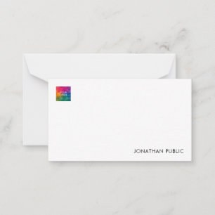Custom Your Name Company Logo Elegant Card