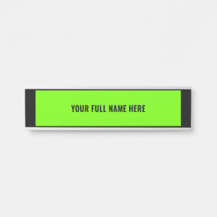 Custom Your Name Door Sign - Choose Colours