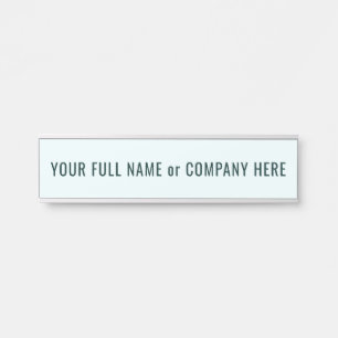 Custom Your Name Door Sign Choose Colours and Font