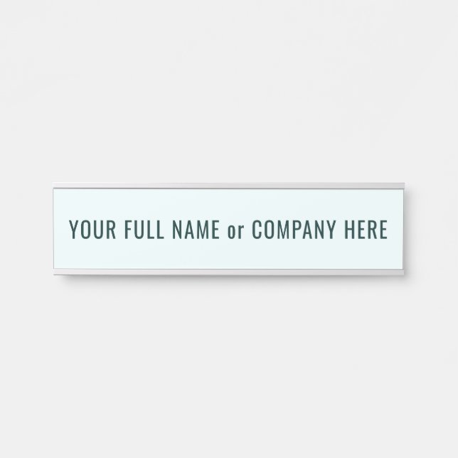 Custom Your Name Door Sign Choose Colours and Font (Front)