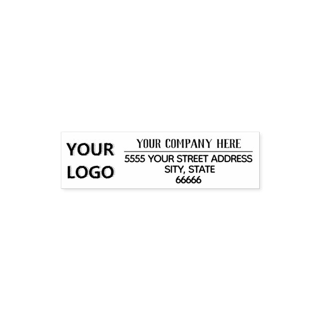 Custom Your Name Logo Return Address Stamp (Design)