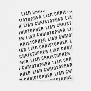 Custom Your Newborn Personalized Name Baby Shower  Fleece Blanket