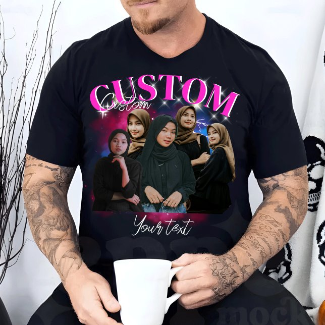 Custom Your Own Bootleg Photo Bootleg Girlfriend T-Shirt (Creator Uploaded)