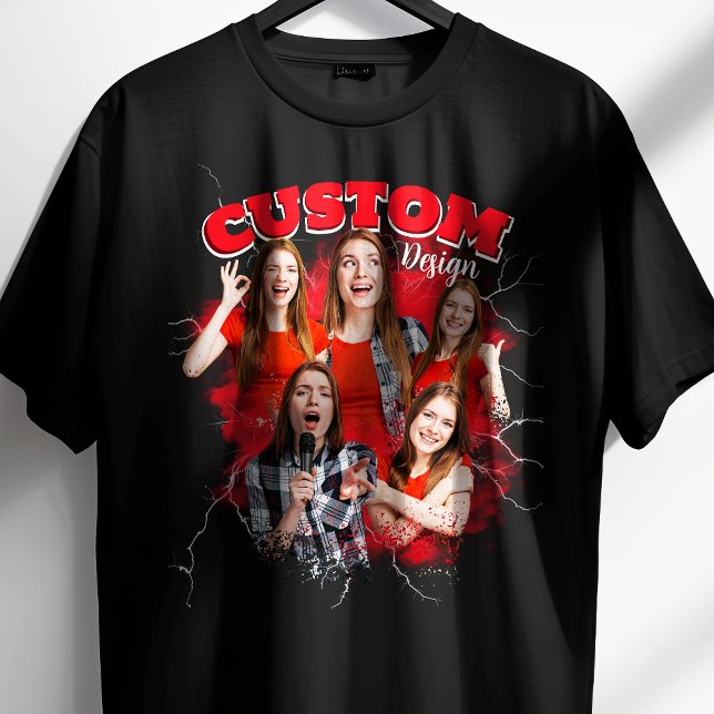 Custom Your Own Bootleg Photo Bootleg Rap T-Shirt (Creator Uploaded)