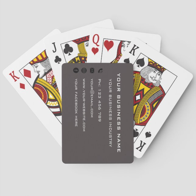 Custom Your Own Design Business Playing Cards (Back)