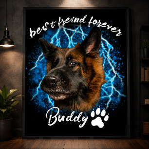 Custom Your Own Dog Pet Photo Animal custom 90s Poster