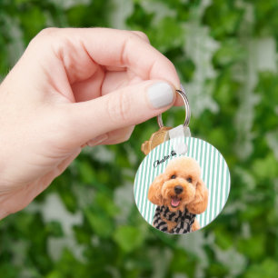 Custom Your Own Dog Pet With Photo And Name Keychain