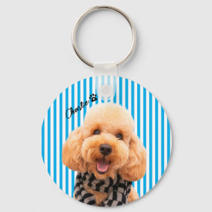 Custom Your Own Dog Pet With Photo And Name Keychain