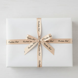 Custom Your Own Text Ribbon – Any Background Color Satin Ribbon