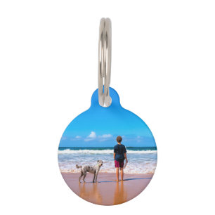 Custom Your Photo and QR Code Pet ID Tag Template