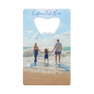 Custom Your Photo and Text Bottle Opener Credit Card Bottle Opener