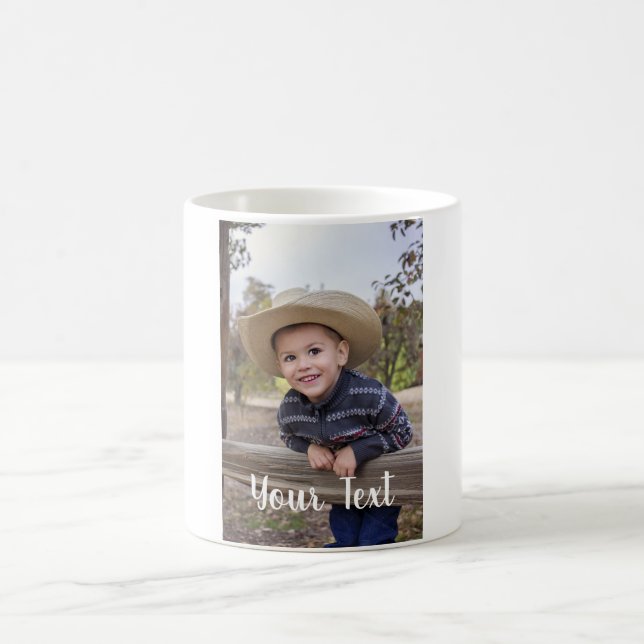 Custom. Your Photo and Text. Coffee Mug (Center)