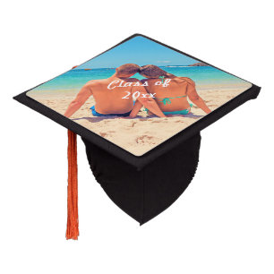 Custom Your Photo and Text Graduation Cap Topper