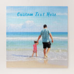 Custom Your Photo and Text Jigsaw Puzzle Gift<br><div class="desc">Custom Photo and Text Puzzle - Your Own Design - Special - Personalized Family / Friends or Personal Puzzles Gift - Add Your Text and Photo - Resize and move or remove and add elements / image with Customization tool. Choose / add your favourite font / text colour / size...</div>