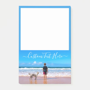 Custom Your Photo and Text Name Post-it Notes
