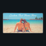 Custom Your Photo and Text Personalized Desk Mat<br><div class="desc">Custom Photo and Text Desk Mats - Unique Your Own Design - Personalized Family / Friends or Personal Desk Mat / Gift - Add Your Photo / Text - Resize and move elements with Customization tool ! Choose font / size / colour ! Good Luck - Be Happy :)</div>
