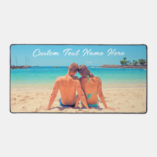 Custom Your Photo and Text Personalized Desk Mat