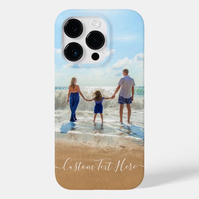 Custom Your Photo and Text Personalized Gift Case-Mate iPhone Case (Back)
