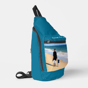 Custom Your Photo and Text Personalized Sling Bag