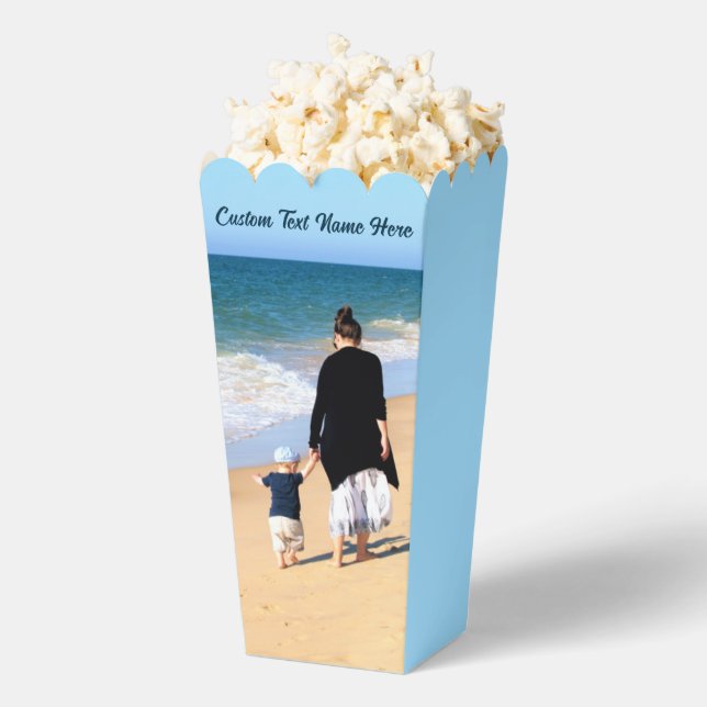 Custom Your Photo and Text Popcorn Box (Popped)