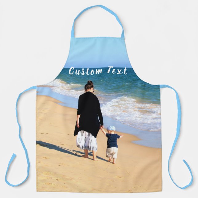 Custom Your Photo Apron with Text (Front)