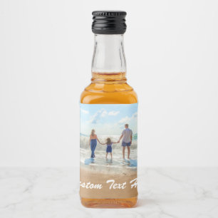 Custom Your Photo Bottle Labels Personalized Text