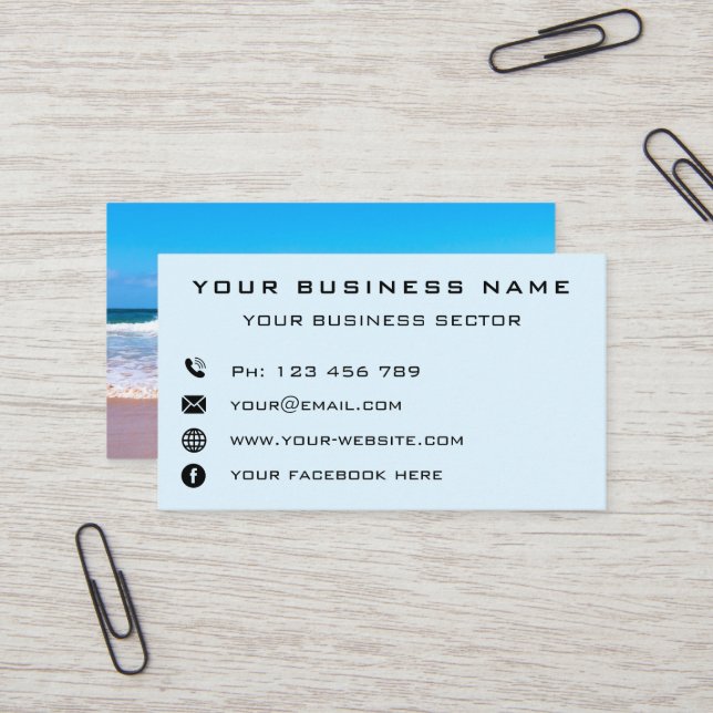 Custom Your Photo Business Card Personalized (Front/Back In Situ)