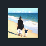 Custom Your Photo Canvas Print Gift with Text Name<br><div class="desc">Custom Photo and Text - Your Own Design - Special - Personalized Family / Friends or Personal Canvas Print / Gift - Add Your Text and Photo - Resize and move or remove and add elements / image with Customization tool. Choose font / size / colour ! You can transfer...</div>