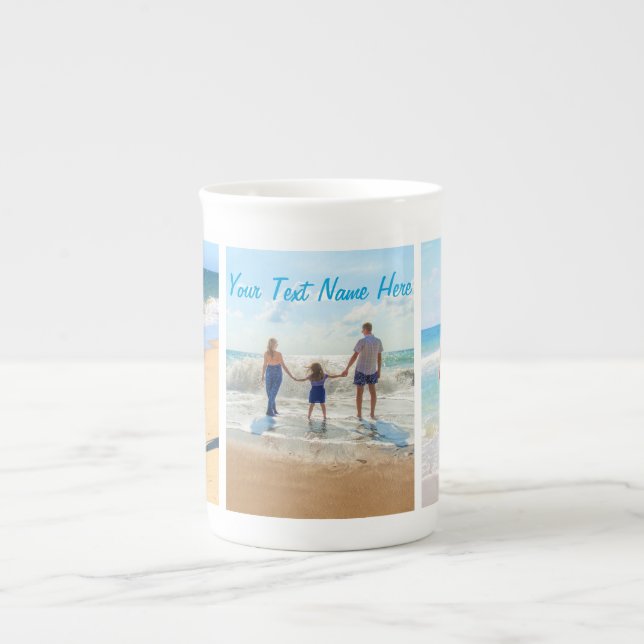 Custom Your Photo Collage Mug with Text Name (Front)