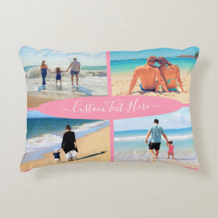 Custom Your Photo Collage Pillow with Text