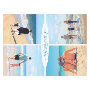 Custom Your Photo Collage Tablecloth with Text