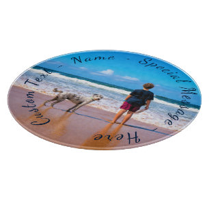 Custom Your Photo Cutting Board Gift with Text