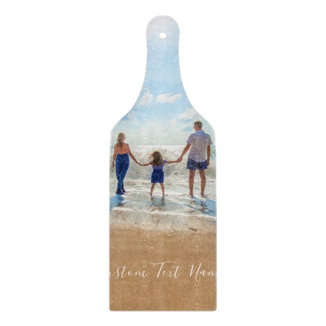 Custom Your Photo Cutting Board with Text (Front)