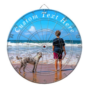 Custom Your Photo Dart Board and Text Personalized