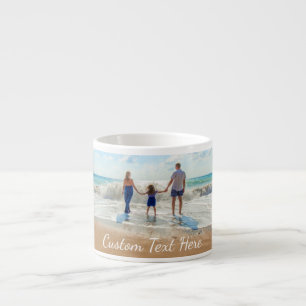Custom Your Photo Espresso Cup with Text