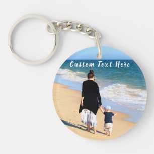 Custom Your Photo Keychain with Text