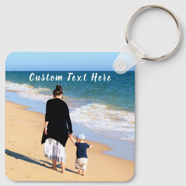 Custom Your Photo Keychain with Text (Back)