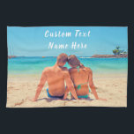 Custom Your Photo Kitchen Towel with Text<br><div class="desc">Custom Photo and Text Kitchen Towels - Your Own Design - Special - Personalized Family / Friends or Personal Photo Gift - Add Your Text and Photo - Resize and move or remove /add elements - image / image with Customization tool. Choose / add your favourite font / colour /...</div>
