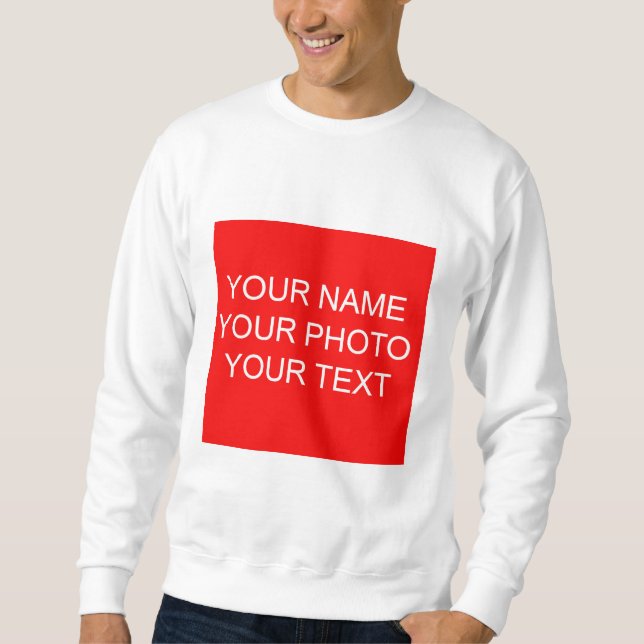 Custom Your Photo Name Text Personalized  Sweatshirt (Front)