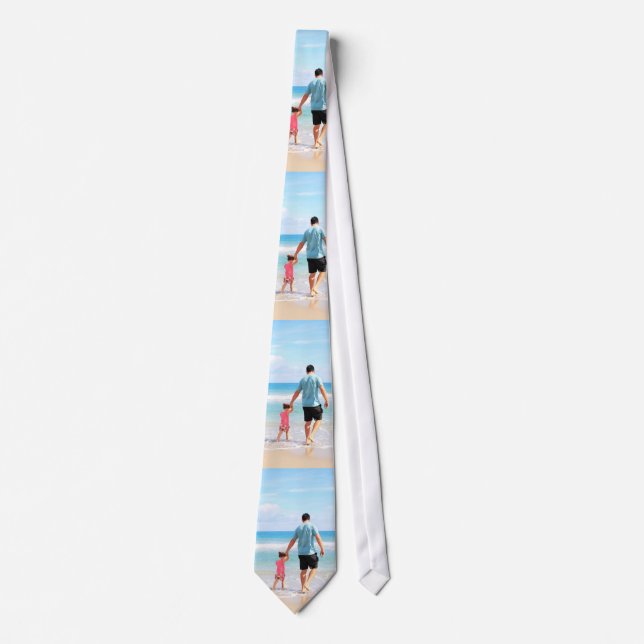 Custom Your Photo Neck Tie Personalized Gift (Front)