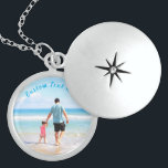 Custom Your Photo Necklace Gift with Text<br><div class="desc">Custom Photo and Text Necklaces - Your Own Design - Special - Personalized Family / Friends or Personal Necklace / Gift - Add Your Text and Photo - Resize and move or remove and add elements / image with customization tool. Choose / add your favourite font / text colour /...</div>