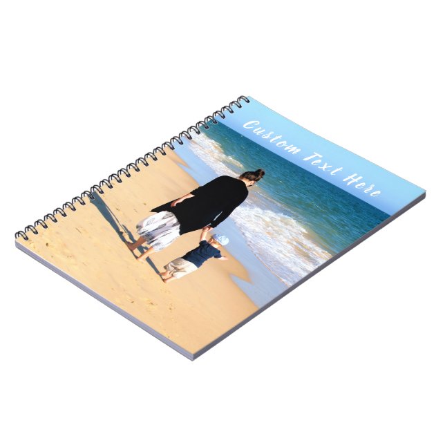 Custom Your Photo Notebook Gift with Text (Left Side)