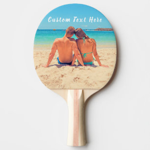 Custom Your Photo Ping Pong Paddle with Text Name