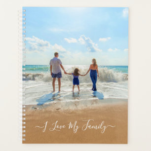 Custom Your Photo Planner Text - I Love My Family
