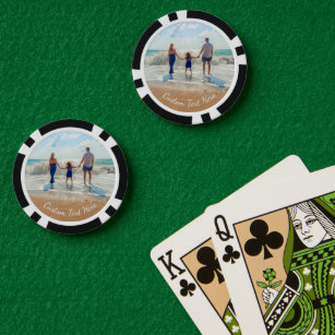 Custom Your Photo Poker Chips with Text Name