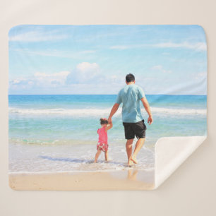 Custom Your Photo Sherpa Blanket Personalized